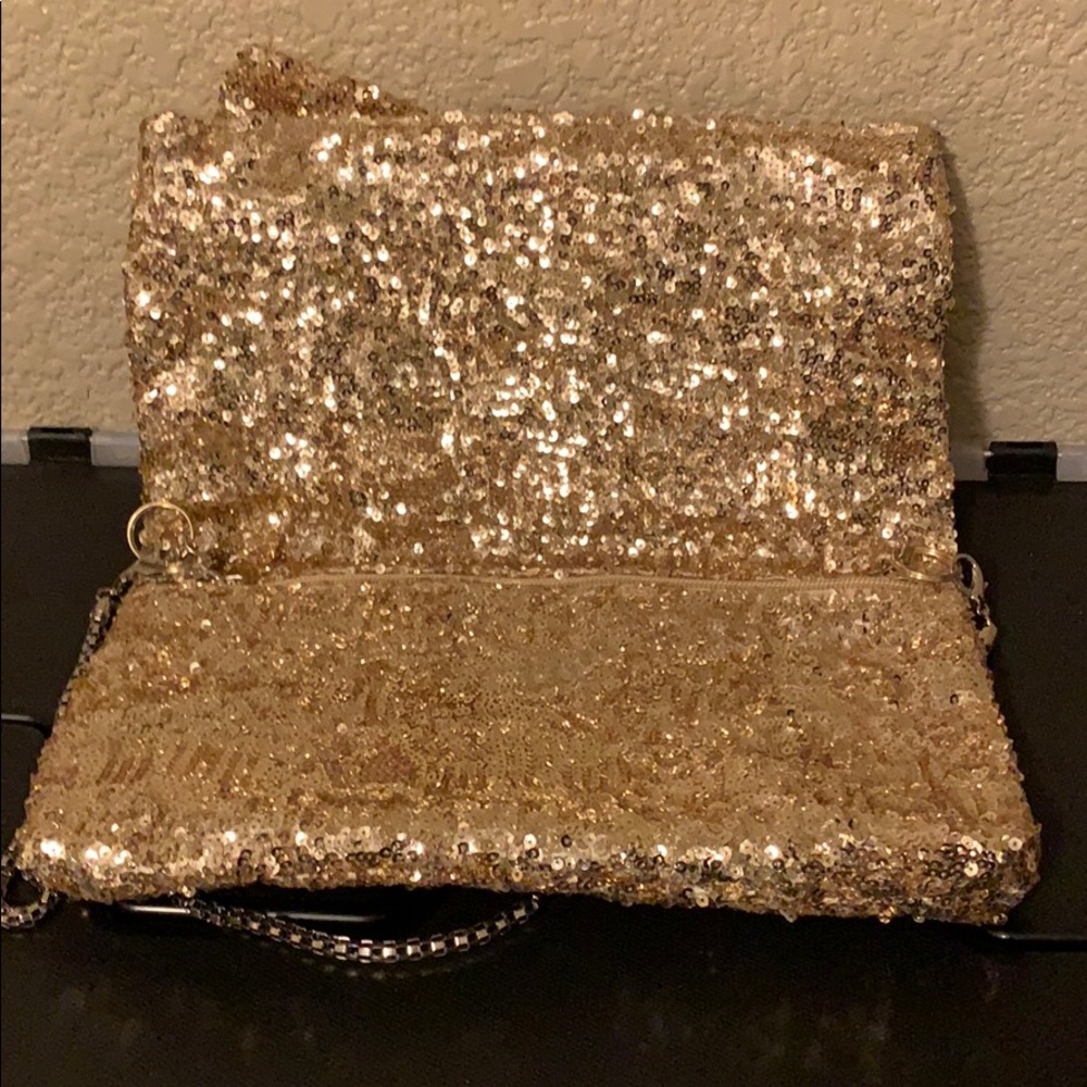 Betsy Johnson Sequin Shoulder Bag - Picture 2 of 4